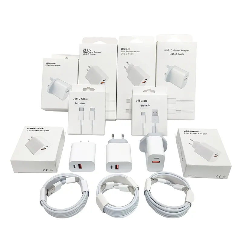 Wholesale Mobile Phone 20w PD Fast Charging Adapter Usb Type C Cable Chargers For iPhone