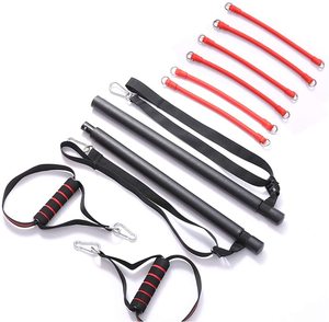 Direnç Band ile taşınabilir Yoga egzersiz Pilates sopa yüksek kalite <span class=keywords><strong>2</strong></span> ayak döngüler hafif eğitmen Pilates Bar - Product Image 3