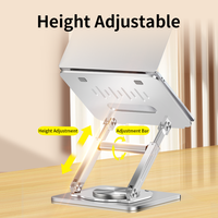 Support d'ordinateur portable pliable et réglable en hauteur, support télescopique pour MacBook