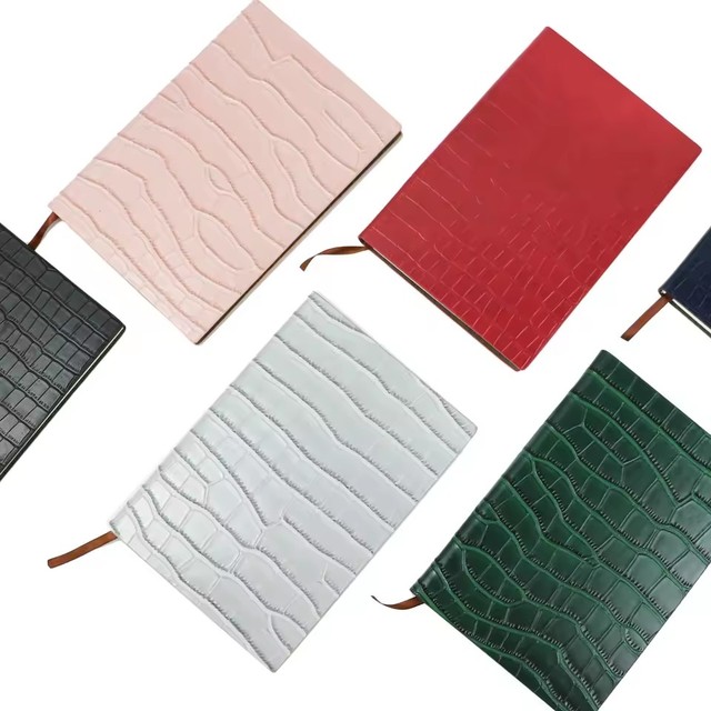 Free Custom Letters Office Notebook Cover PU Leather Office Supplies Gift Blank Notebook Journal Cover
