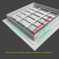 Grille d'aération à battant en alliage d'aluminium Lishine, durable, à lamelles fixes, pour système de ventilation HRV ERV personnalisé, CVC