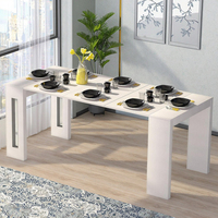 Console de meubles de salon économe table à manger extensible en bois de luxe tables à manger extensibles