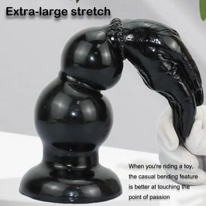 Dildo souple perlé extra-large imperméable avec sensation de toucher réel et design écologique pour le sexe <span class=keywords><strong>anal</strong></span> masculin - Jouet <span class=keywords><strong>anal</strong></span> en forme de bras factice - Product Image 3