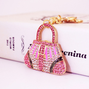 <span class=keywords><strong>Porte</strong></span>-<span class=keywords><strong>clés</strong></span> Métallique Créatif de <span class=keywords><strong>Luxe</strong></span> Entièrement Sertie de Diamants, Sac à Main Adorable, Petit Cadeau Promotionnel Tendance pour <span class=keywords><strong>Femme</strong></span> - Product Image 4