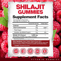 OEM 100% Gommes naturelles de Shilajit Gommes de Shilajit de l'Himalaya pur Gommes d'or riches en Ashwagandha, Gokshura avec plus de 85 minéraux