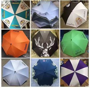 Promotional Fiberglass Golf High Quality Strong Windproof Business Straight <b>Umbrella</b> With Logo Print - Product Image 4