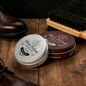 Lata de Aluminio Premium Personalizada para Betún de Zapatos, Impresa con Serigrafía, para el Cuidado del Cuero - Product Image 1