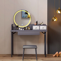 Nouvelle Arrivée : Coiffeuse Moderne en Bois avec Tiroirs pour Chambre à Coucher