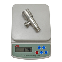 Robinet d'arrêt d'angle avec inverseur, vanne à boisseau sphérique 1/2 pouce, raccord de plomberie pour salle de bain et cuisine, fabricant OEM