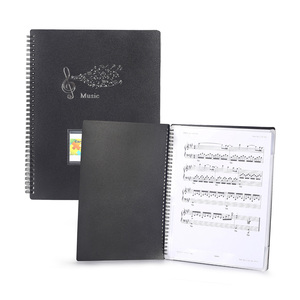 Dossier de musique 20 feuilles de pochettes en plastique Dossiers de musique chorale pour scène Piano jouant Choir Singer Sheet Music Holder - Product Image 1