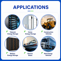 Sel Baterai LiFePO4 3.2V 314Ah GSP71173204F Lithium Iron Phosphate Prismatic Isi Ulang 8000 Siklus untuk Penyimpanan Energi Surya
