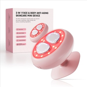 เครื่องนวดหน้าสำหรับใช้ในบ้าน 7 สี แสงบำบัดแบบพกพา เครื่องนวดคอเพื่อความงาม เครื่องนวดคอและมือ นำเข้าสารบำรุงผิวหน้า - Product Image 1
