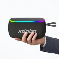 XDOBO X8 MINI II 30W Portable pour Enceinte 5.3 avec Audio Bidirectionnel, Étanchéité IPX5, Autonomie de 13H et Lumière LED pour Utilisation Extérieure