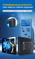 Kiosque industriel tactile extérieur étanche IP65, écran tactile capacitif 10 pouces, moniteur tout-en-un, PC en alliage d'aluminium haute performance