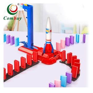 रॉकेट्स खिलौना ब्लॉक खेलने सेट शिक्षा 6 + बच्चों dominoes खिलौना - Product Image 1