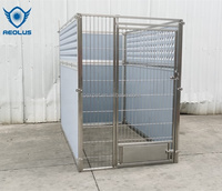 Großer Hundezwinger Umweltfreundlicher Galvalume-Hundezwinger Robuster Edelstahl Extra Großer Outdoor-Hundekäfig für Hundepensionen
