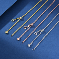 Collier chaîne de traînées d'eau en argent Sterling S925 fait à la main italien nouveau accessoire de bijoux à bricoler soi-même semi-fini pour la fabrication de mode