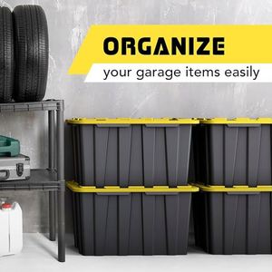 17 Gallon <b>Plastic</b> <b>Storage</b> <b>Bin</b> Tote Organizing Container with Ultra Durable Secure Latching Lids - Product Image 6