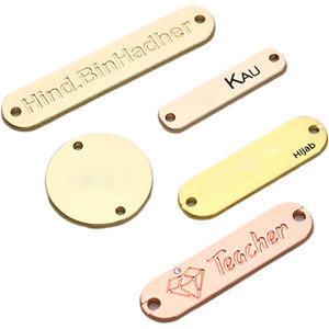 कस्टम अक्षर ब्रांड नए रंग का लोगो धातु लेबल लोगो धातु लेबल का लोगो पर्स धातु का लेबल है - Product Image 5