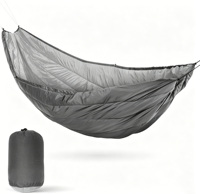 Hamac de randonnée avec moustiquaire et sous-couverture ultra chaude, couverture thermique de camping en nylon pour l'hiver, équipement de survie en plein air CE