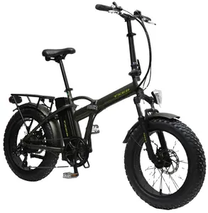 月变速折叠电动自行车脂肪轮胎电动自行车 20英寸自行车