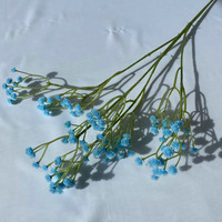 Bunga Gypsophila Buatan Warna Solid Buah Kecil 4 Cabang 108 Kepala Bunga Perlengkapan Fotografi Pernikahan