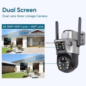 Eseecloud <b>4K</b> 8MP WiFi Solar Outdoor 4G Sim Card Wireless Cameras Surveillance IP Battery Dual Lens 360 View PTZ <b>Security</b> <b>Camera</b> - Product Image 3