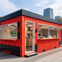 Kiosque alimentaire multifonctionnel préfabriqué, bar, restaurant, boutique