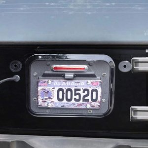 Neumático de repuesto Eliminar licencia Placa de reubicación Kit con placa de iluminar la luz y tercera luz de freno Luz de ajuste 2007-2018 jeep Wrangler JK - Product Image 2