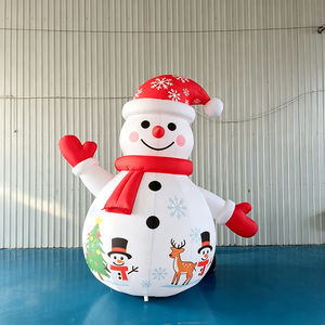 Grazioso Espositore per <span class=keywords><strong>Libri</strong></span> a Forma di Pupazzo di Neve, Decorazione Natalizia Gonfiabile in Tessuto Oxford, Facile da Montare, Resistente, Impermeabile e Protezione Solare per Interni, Casa, Feste ed Eventi - Product Image 4