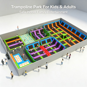 Parque de aventuras comercial para niños, parque de trampolines interior, centro deportivo familiar para adultos - Product Image 5