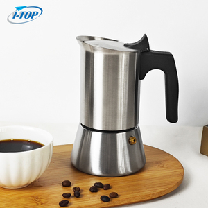 Bộ pha cà phê bằng bạc 2 4 <span class=keywords><strong>6</strong></span> 10 tách, ấm pha cà phê Moka nâng cấp, chất liệu thép không gỉ 304 cao cấp - Product Image 1