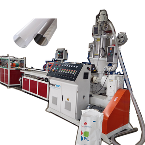Machine extrudeuse de plastique 15KW SJ-55/28 pour la fabrication de diffuseurs laiteux pour éclairage LED PC, profilés de tube d'abat-jour à fond blanc - Product Image 4