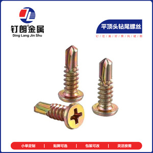 Ding Lang Jin Shu <b>Flat</b> Head Self Tapping <b>Screws</b> M4.8x16 Metric Grade A For Construction Industry - Product Image 2