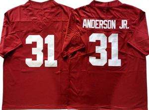 アラバマ・クリムゾン・アメリカン・カレッジ・フットボール・カスタム・ジャージー最高品質ステッチ2ショート・レッド・クリムゾンカラー・レッドのトップ卸売業者 - Product Image 4