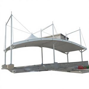 Struttura a Membrana per Parcheggio Esterno con Riparo per Auto Elettriche, Modello Q235, Edifici con Struttura in Acciaio 2 - Product Image 2