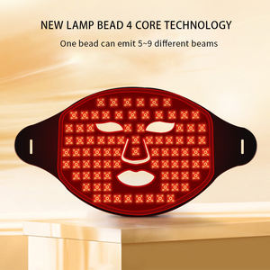 Uso doméstico 4 cores infravermelho LED Light <span class=keywords><strong>Therapy</strong></span> Máscara Facial Sistema de Silício Hand-Held Acne Tratamento Incluindo Face Neck Skin <span class=keywords><strong>Therapy</strong></span> - Product Image 2