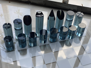 Set di <span class=keywords><strong>scacchi</strong></span> in acrilico personalizzato di lusso colorato in cristallo di Lucite internazionale - Product Image 6