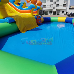 Parque acuático inflable gigante para exteriores con piscina, casa de brinco húmeda comercial, parque acuático inflable para adultos. - Product Image 4