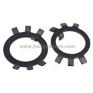 เหล็กกล้าคาร์บอนดำ GB/T 858 สำหรับน็อตกลม วัสดุคุณภาพสูง ตัวล็อคฟันนอก ตัวหยุดโลหะ - Product Image 2