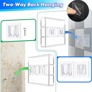 Rõ ràng Acrylic 3-Lớp hiển thị đứng cho <span class=keywords><strong>Funko</strong></span> bitty Pops chống bụi mini hình Showcase Wall Mount lưu trữ Box đối với trang sức - Product Image 5
