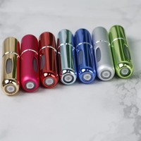 Bon prix vide en verre mini bouteille de parfum aluminium métal rechargeable atomiseur de parfum vaporisateur