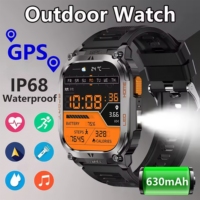 Reloj Inteligente Deportivo de Moda QX18, Pantalla LED de 2.01 Pulgadas, Linterna, SOS, IP68, Brújula, GLONASS, 630 mAh, Rastreador de Actividad Física, GPS, Android, Contesta Llamadas