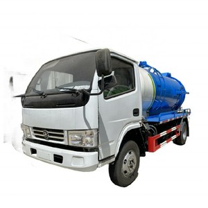 China Factory Price 4X2 Small 4000 liters Vacuum Sewer Cleaner Flushing Vehicle Sewage <b>Suction</b> Tank Truck for Sale - Product Image 2