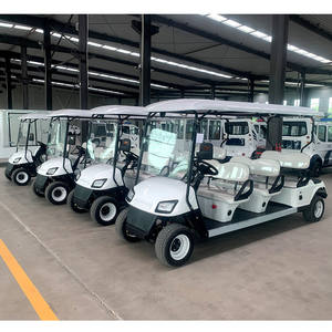 Prix de gros Batterie au lithium Voiturette de golf 4 roues, 4 + 2 sièges Véhicule électrique Voiturette de golf - Product Image 1