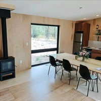 Fabricant Chinois Maison Complète Facile à Assembler 4 Chambres Luxe Pas Chère Maison en Rondins Préfabriquée