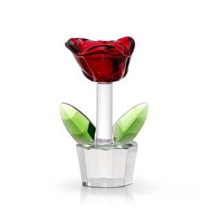 Flores <span class=keywords><strong>de</strong></span> Cristal, Flora y <span class=keywords><strong>Fauna</strong></span>, Rosa Roja, Flores <span class=keywords><strong>de</strong></span> Corazón Rosa Melocotón, Decoración para Mini Sala <span class=keywords><strong>de</strong></span> Estar, Dormitorio, Adornos - Product Image 6