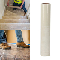 Livraison rapide Duty PE Soft Glossy Film de protection de surface collante étanche à l'humidité pour tapis d'escalier Floor Runner-Blow Molding