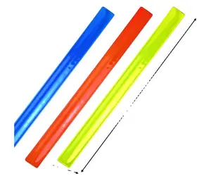 OEM factory promotion gift slap bracelets/PVC reflective slap bracelets