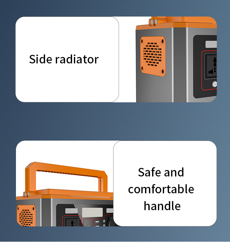 Movable Handle 500W Portable High Capacity Power Station For Camping Food Truck Explorer Phone - Power Station - 15